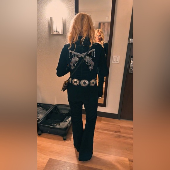 Free People We The Free Jayde Corduroy Flare Jumpsuit, size M - Picture 1 of 8